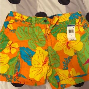 Multicolor polo shorts